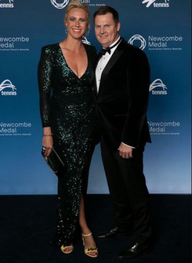 Tim Sullivan with his wife Alicia Molik